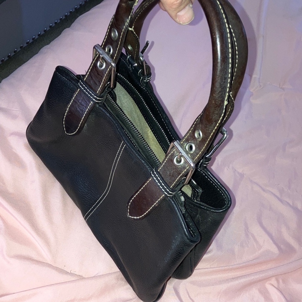 Vintage Dooney & Bourke Black Leather Handbag